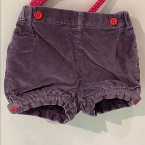 Baby Boden velvet bloomer shorts